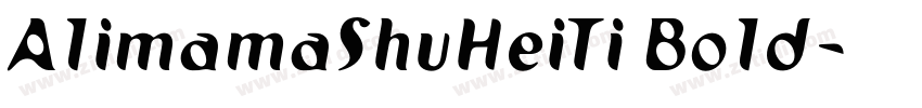 A1imamaShuHeiTi Bo1d字体转换